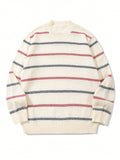 Cozy Striped Crewneck Pullover Sweater