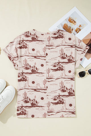 Desert Print Relaxed Fit T-Shirt