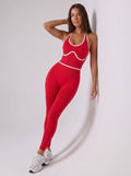 Sculpting Seamless Contrast Yoga Jumpsuit