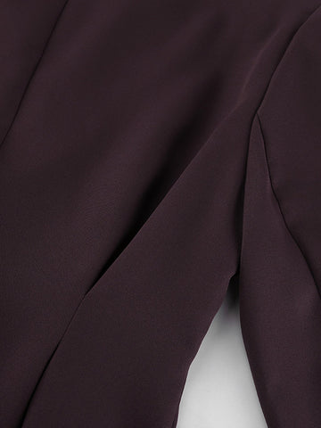 Tailored Peplum Wide Leg Pant Set