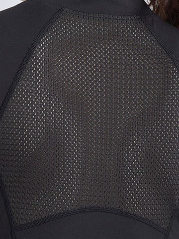 Mock Neck Half-Zip Sporty Yoga Top
