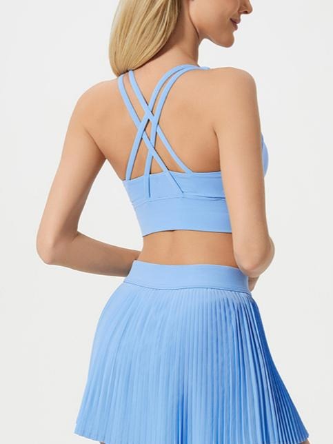 Multi-Strap Crisscross Back Stylish Sports Vest-Multicolor