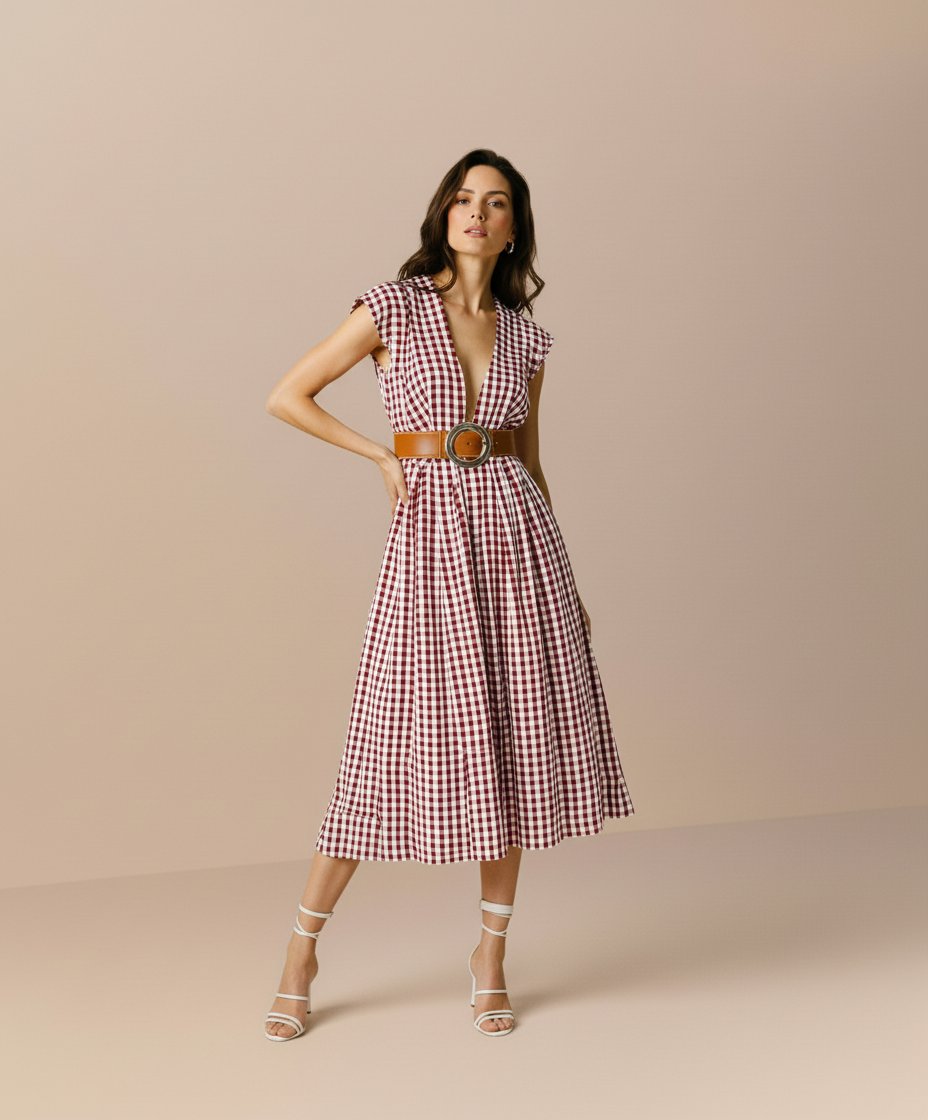 Plaid Magenta