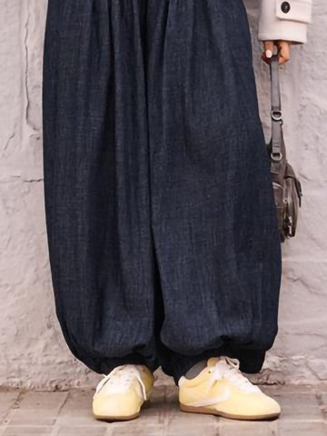 High Waisted Loose Denim Pants