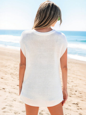 Loose Fit Breathable Fabric Knit T-Shirt