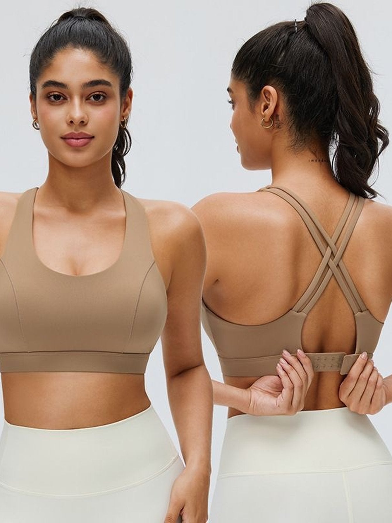Crisscross Back Adjustable Sports Bra