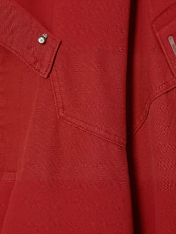 Oversized Zip Up Canvas Jacket