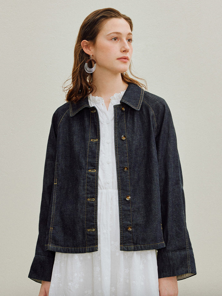 Organic Cotton Relaxed Denim Jacket