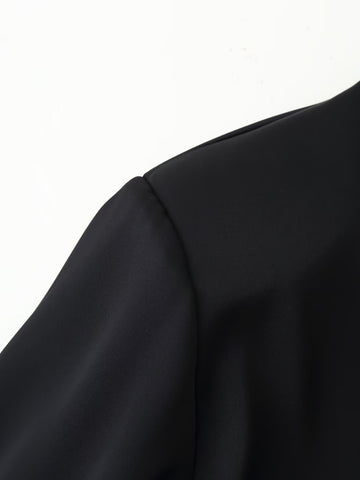 Asymmetric Lace Trim Mock Neck Top