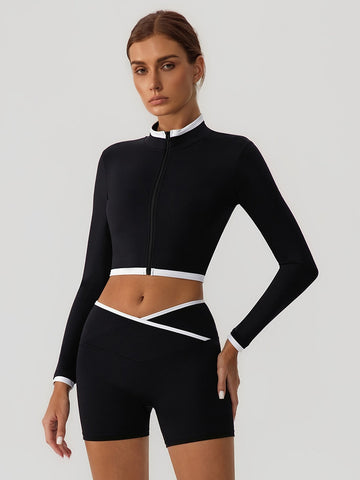 Seamless Slim Fit Cropped Jacket