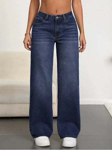 High Waisted Wide Leg Jeans