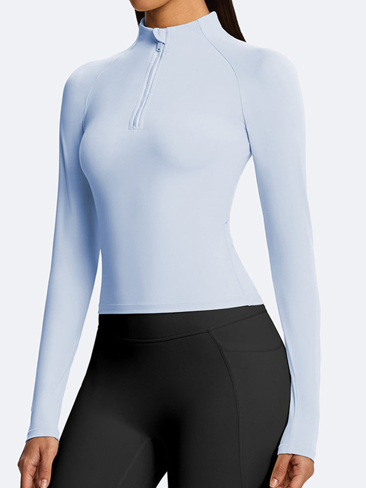 Slim Fit Half Zip Yoga Jacket
