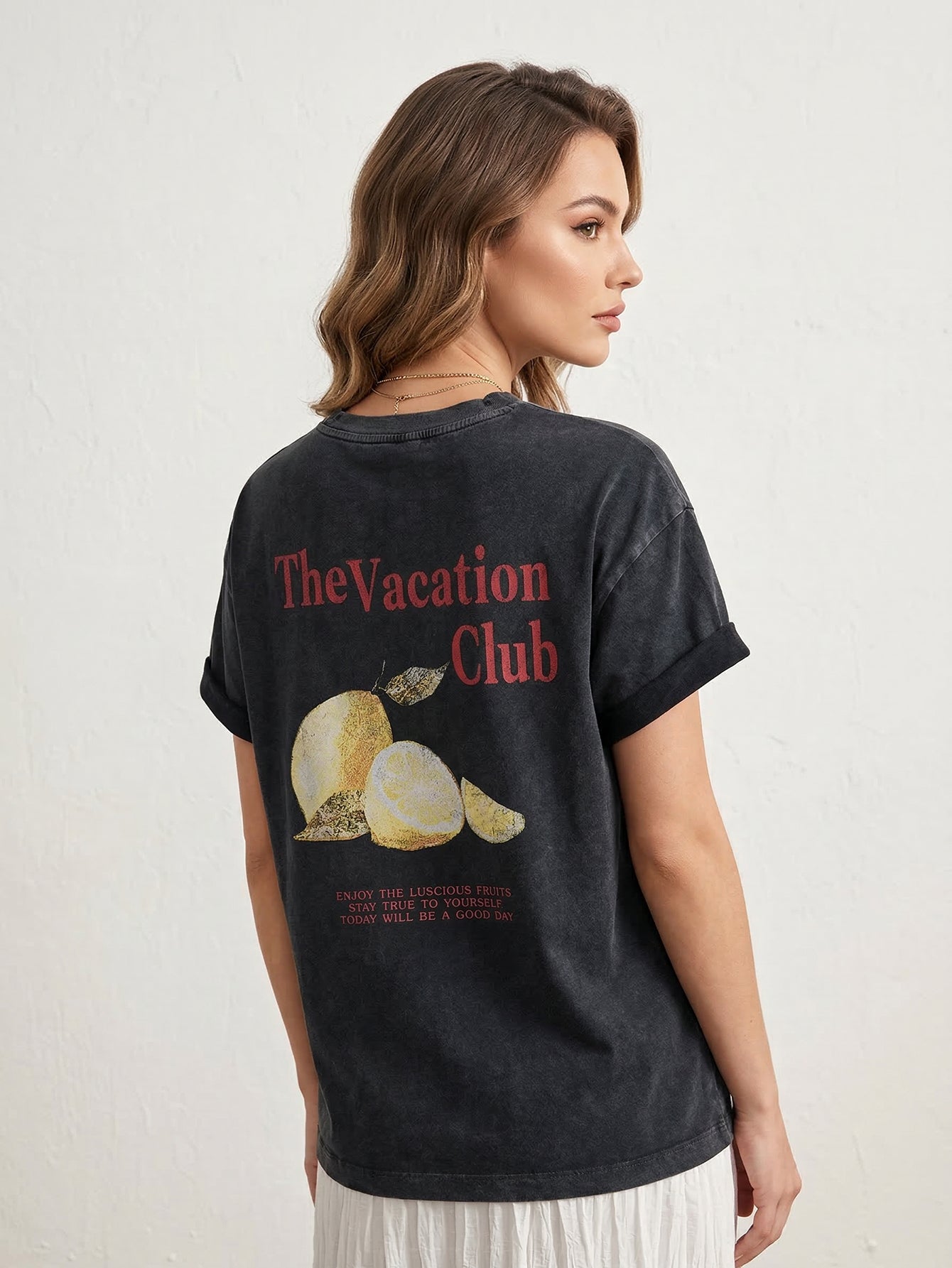 Back Fruit Cotton T-Shirt