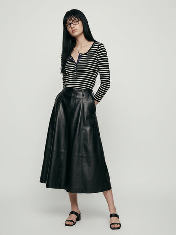 Half Button Wool Sweater