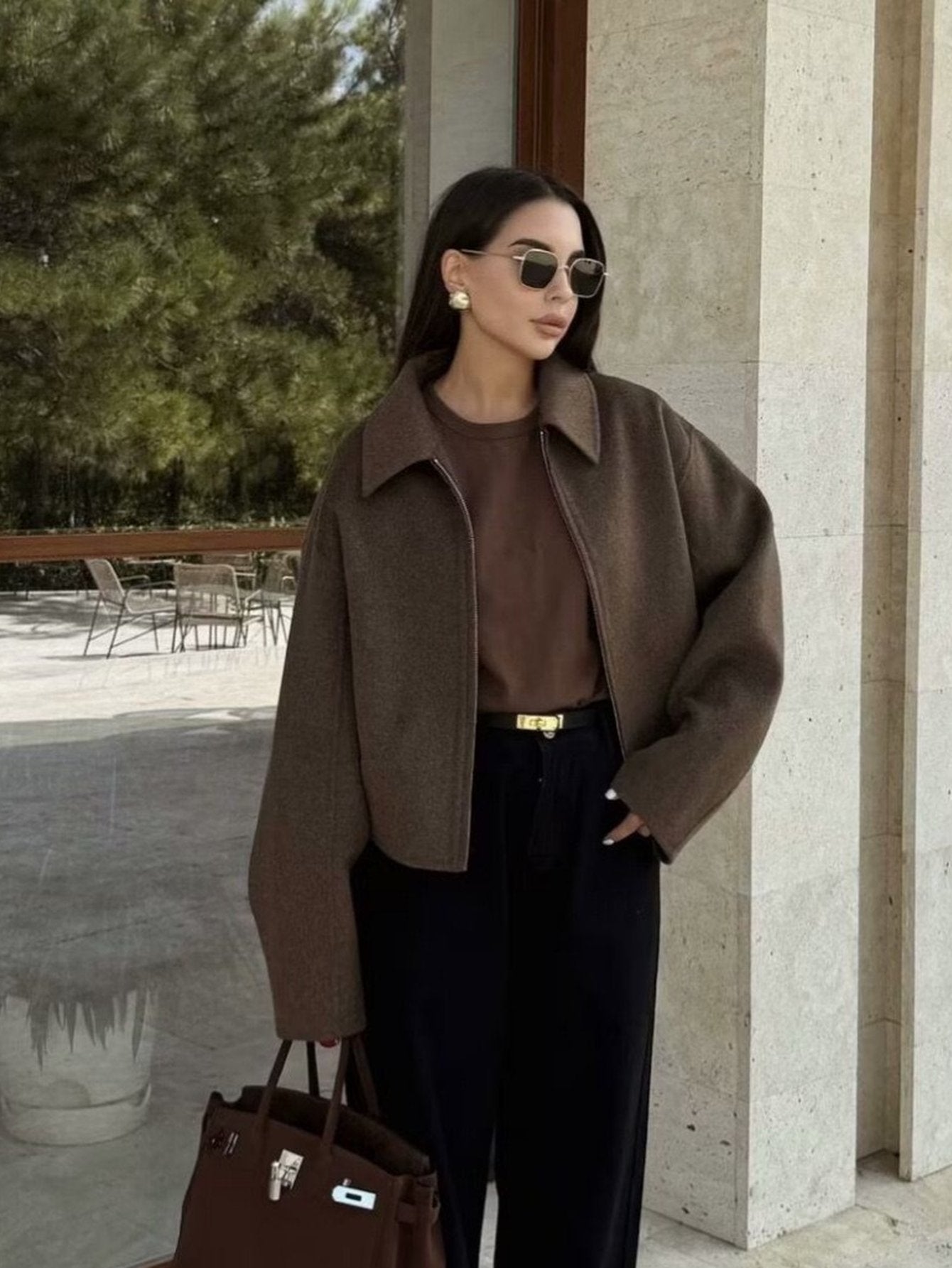 Cozy Oversized Fleece Zip Up Jacket