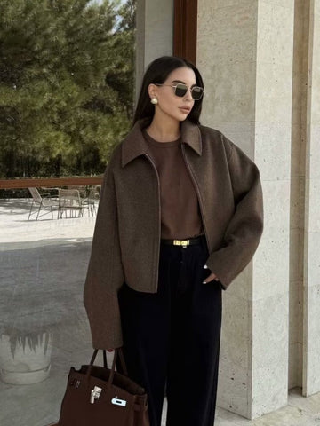 Cozy Oversized Fleece Zip Up Jacket