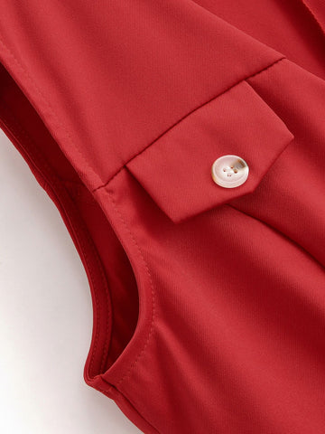 Sleeveless Button Down Midi Dress
