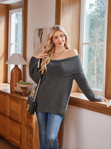 Cozy Off The Shoulder Sweater