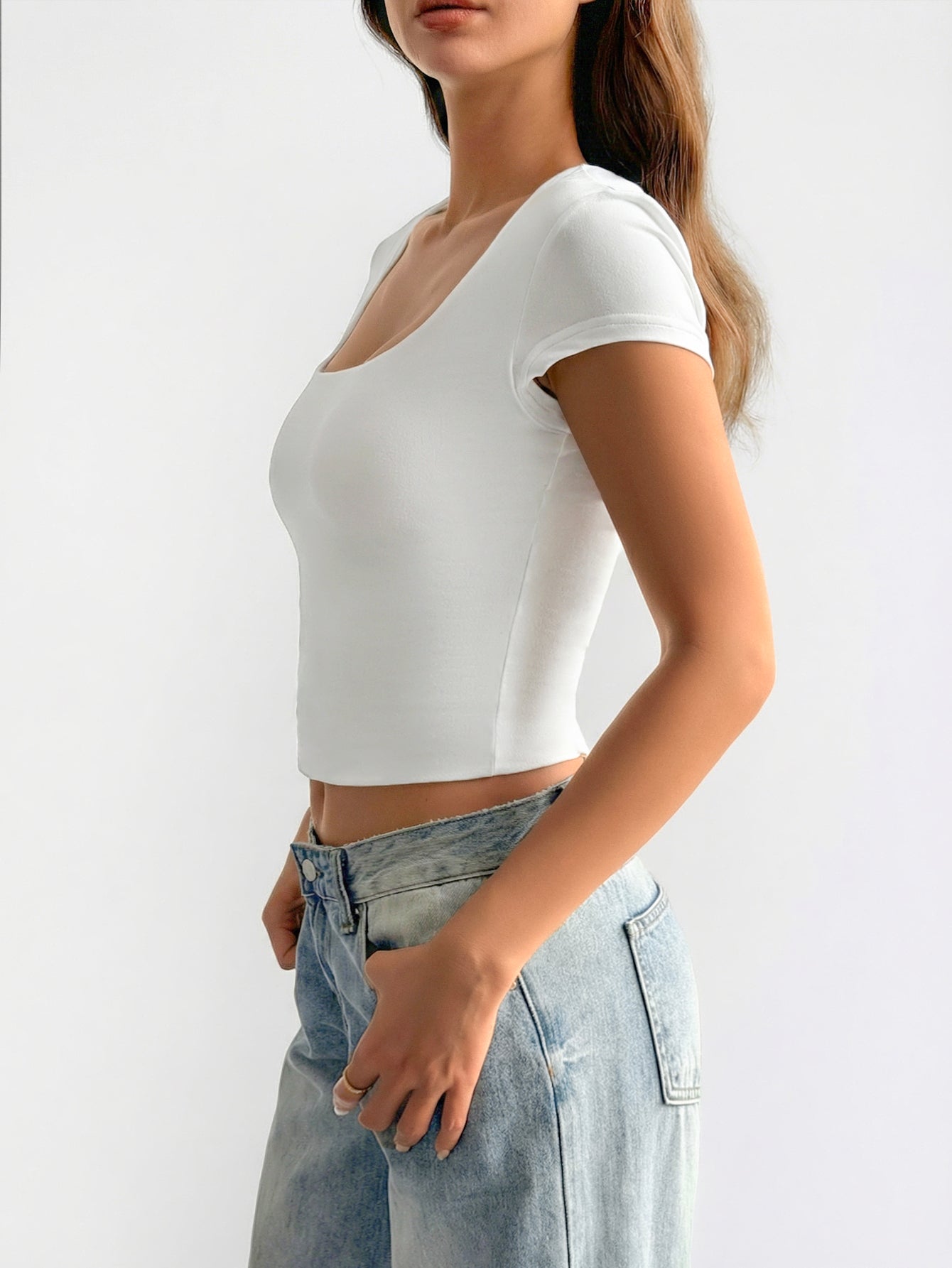 Slim Fit Scoop Neck T Shirt