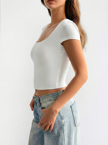 Slim Fit Scoop Neck T Shirt