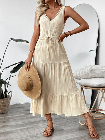 Tiered Ruffle Summer Maxi Dress