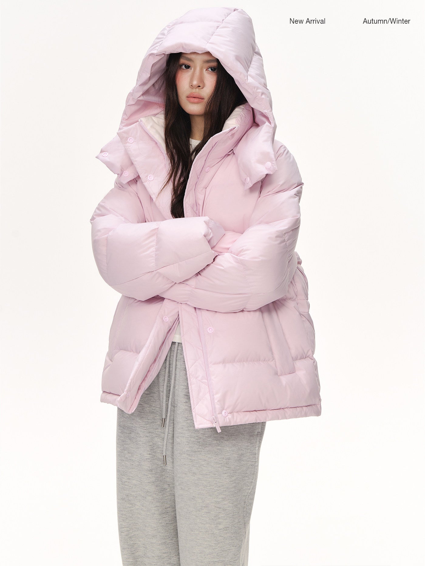Oversized Puffer Hooded Puffer Jacket