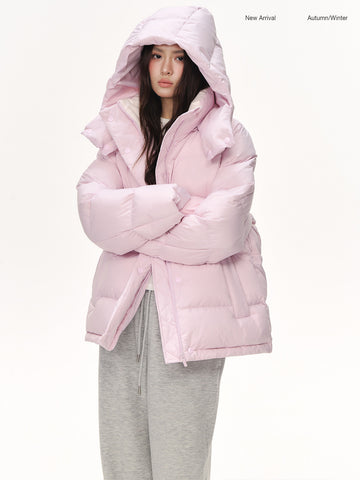 Oversized Puffer Hooded Puffer Jacket