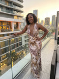 Tonisha Cox's Leopard Print Midi Dress