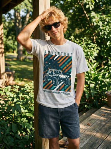 Vintage Adventure Graphic Venice Beach Tee