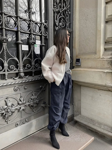 Cozy Brushed Wool Blend Bomber Jacket