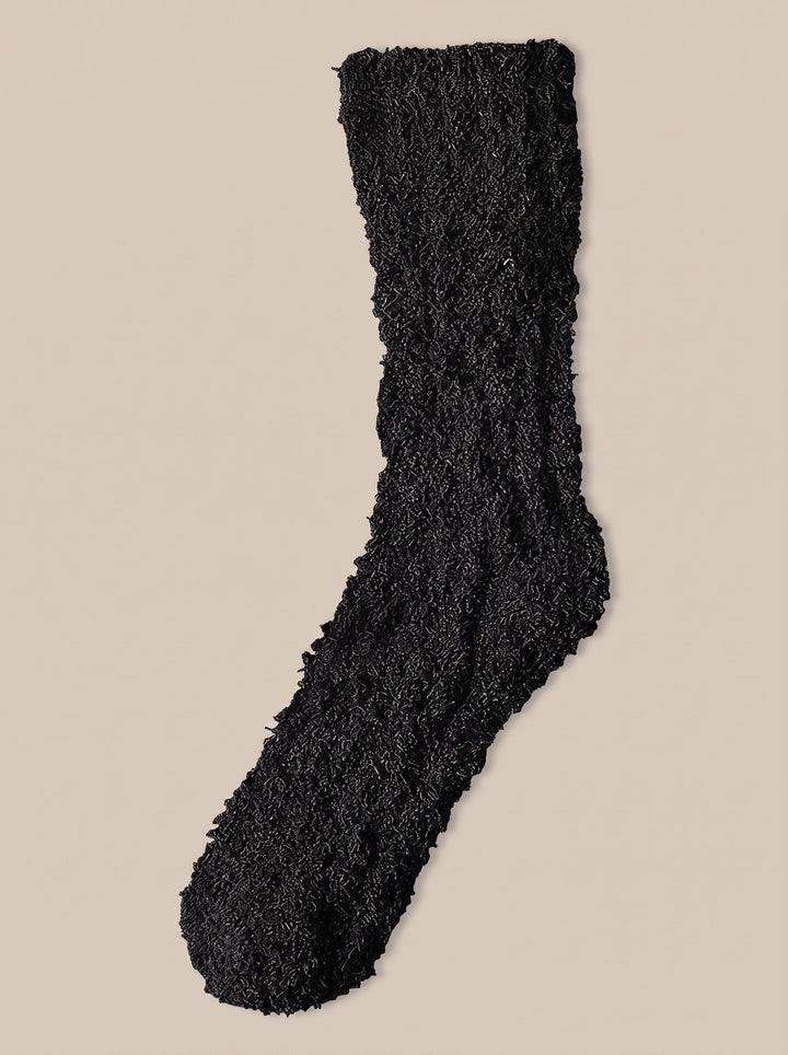 Cozy Plush Cable Knit Socks