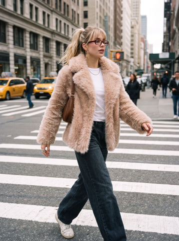 Plush Oversized Faux Fur Coat