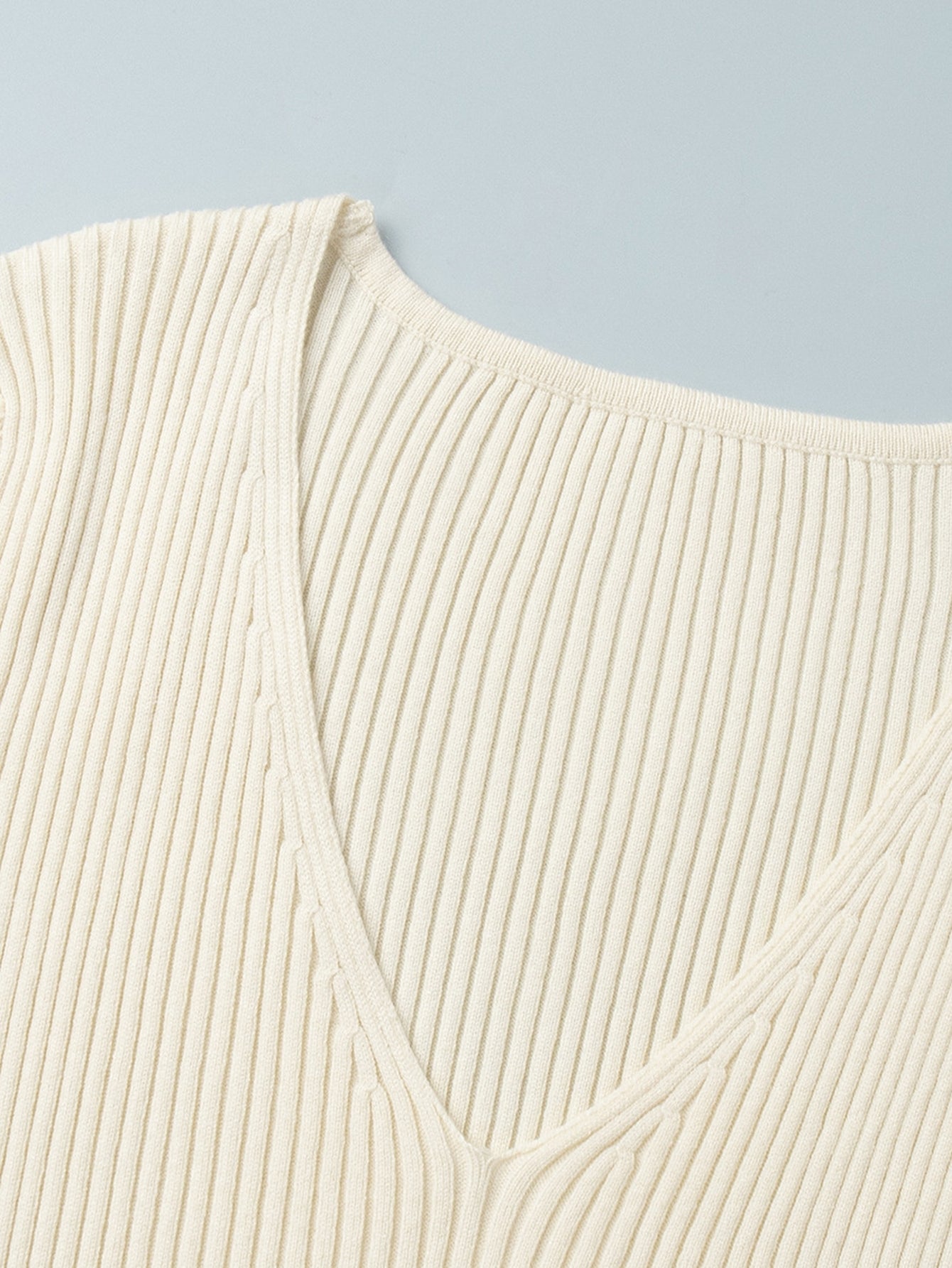 Slim Fit Ribbed Knit Maxi Dress