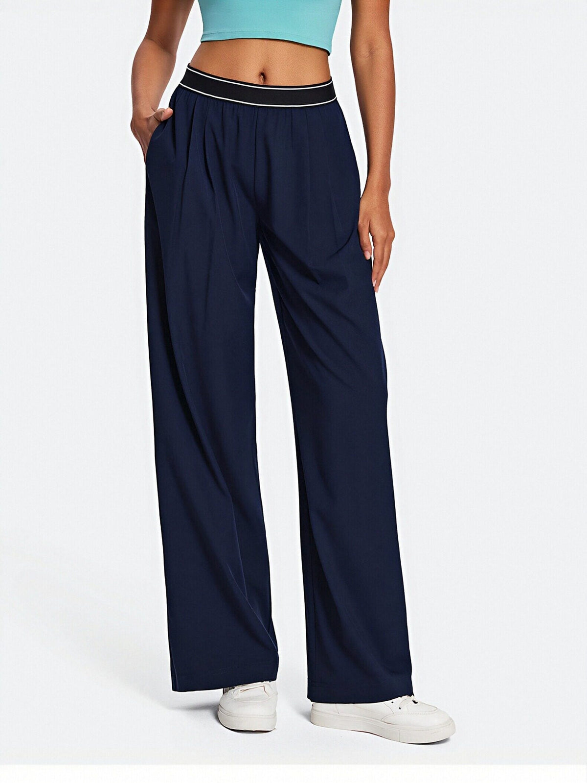 High Waisted Flowy Athletic Pants