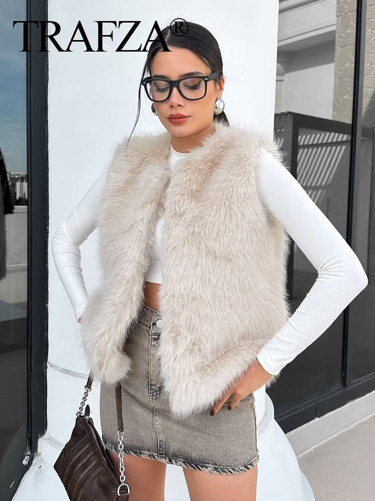 Cozy Plush Faux Fur Vest