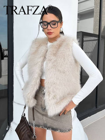 Cozy Plush Faux Fur Vest