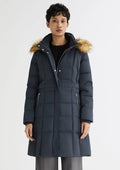Faux Fur Hooded Puffer Coat