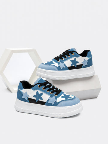 Trendy Star Platform Fashion Sneakers