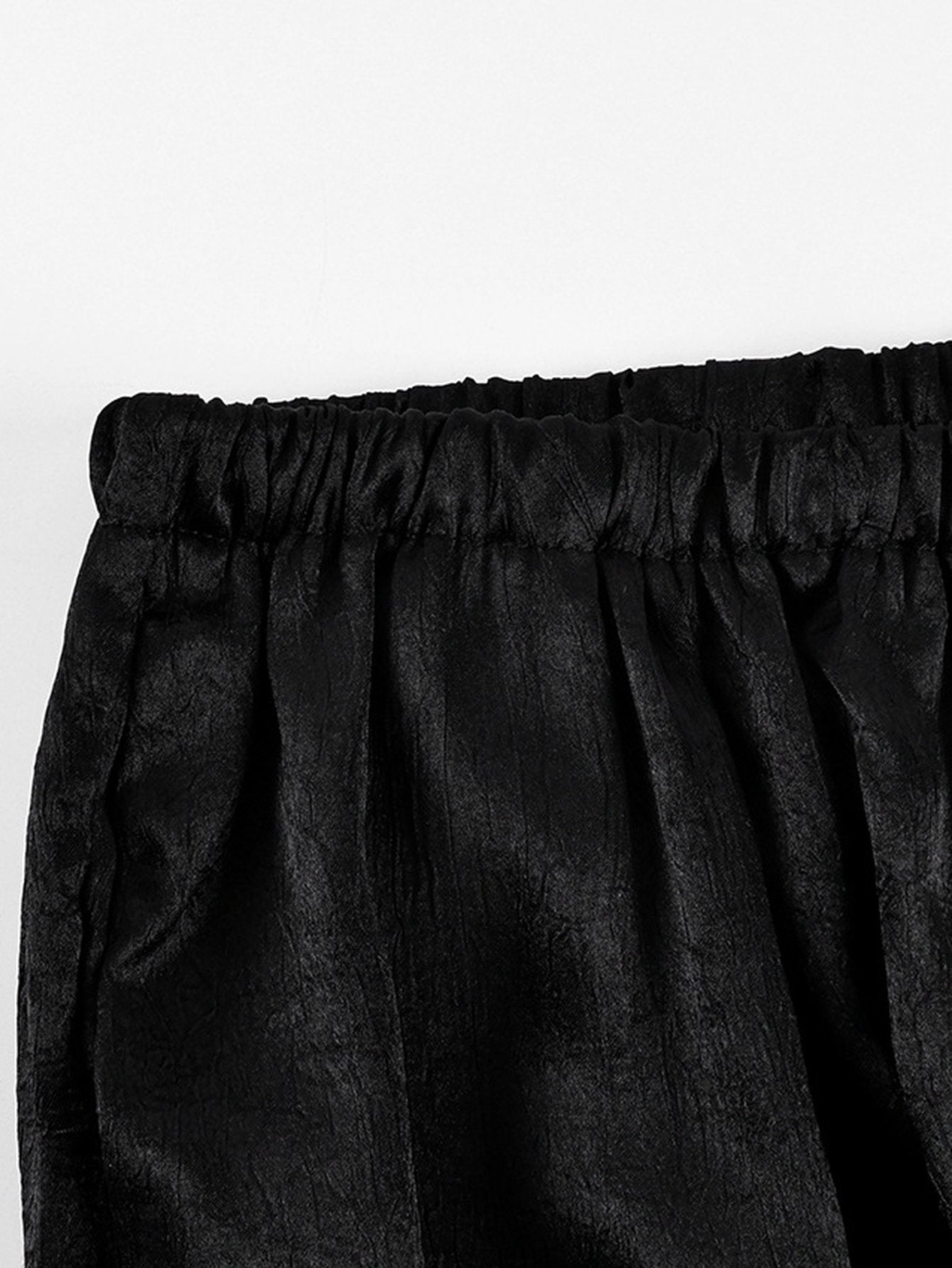 Shimmering High Waisted Cuffed Pants