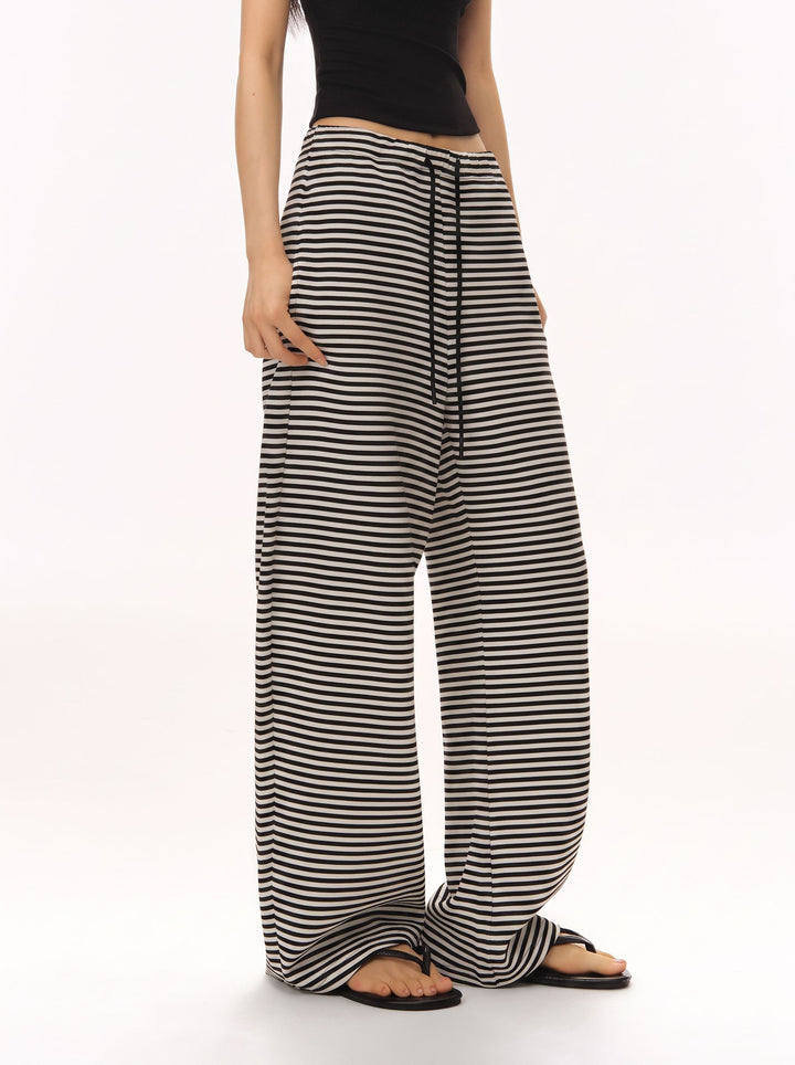 Comfy Striped Wide Leg Lounge Pants