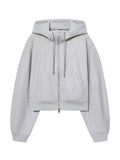 Cozy Cropped Zip Up Hoodie