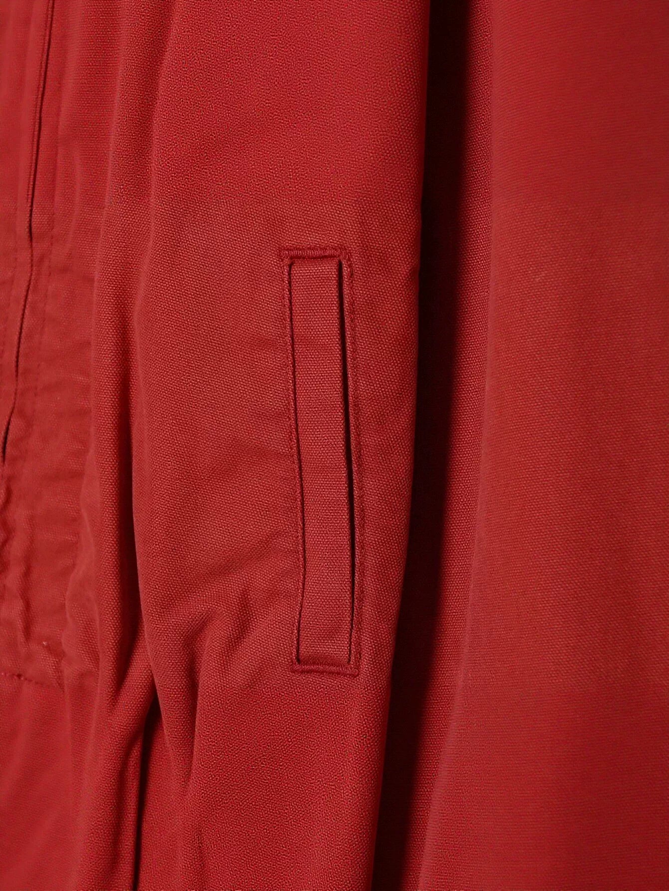 Oversized Zip Up Canvas Jacket