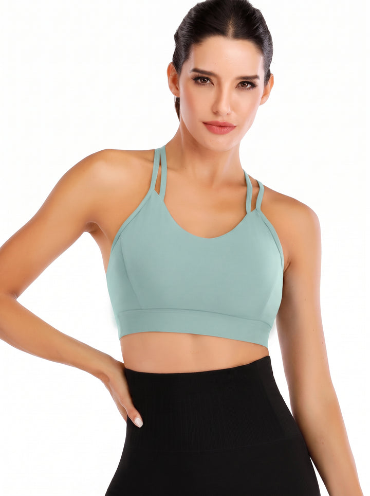 Strappy Back Medium Support Sports Bra