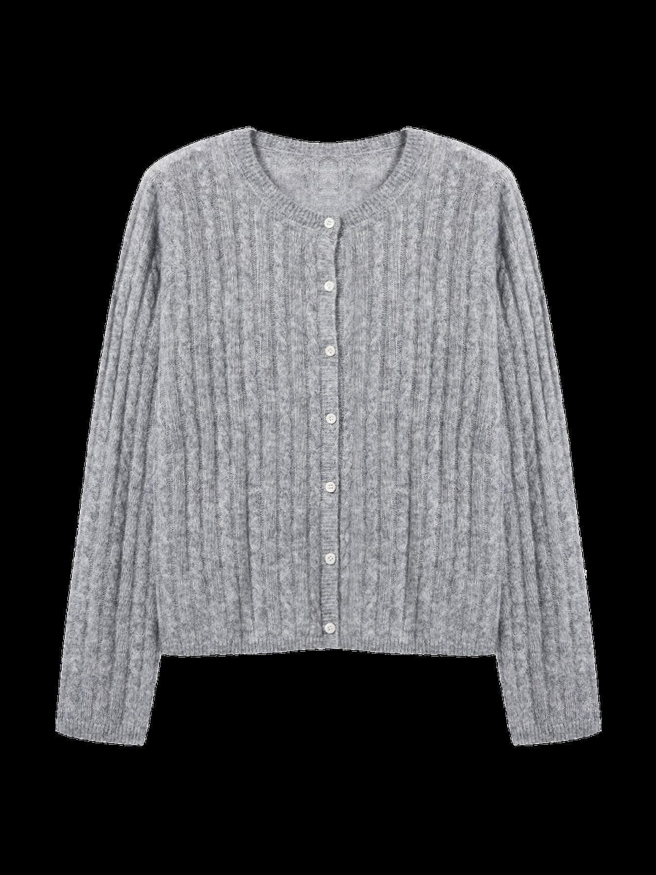 Cozy Cable Knit Button Cardigan