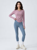 Ruched Slim Fit Yoga T Shirt