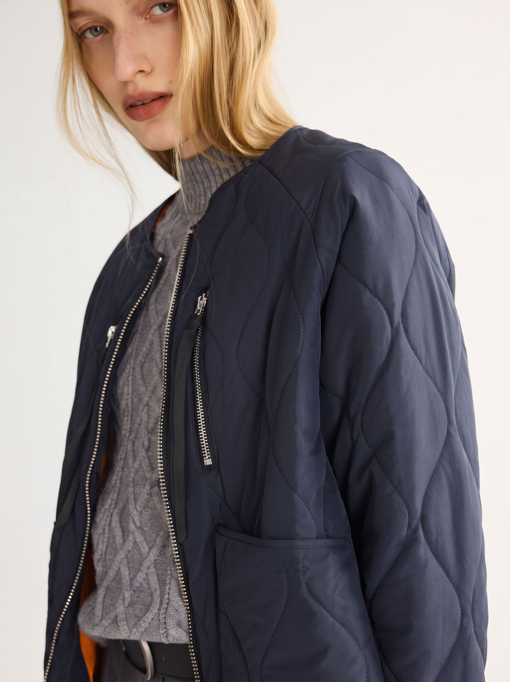 Lightweight Quilted Zip Up Jacket