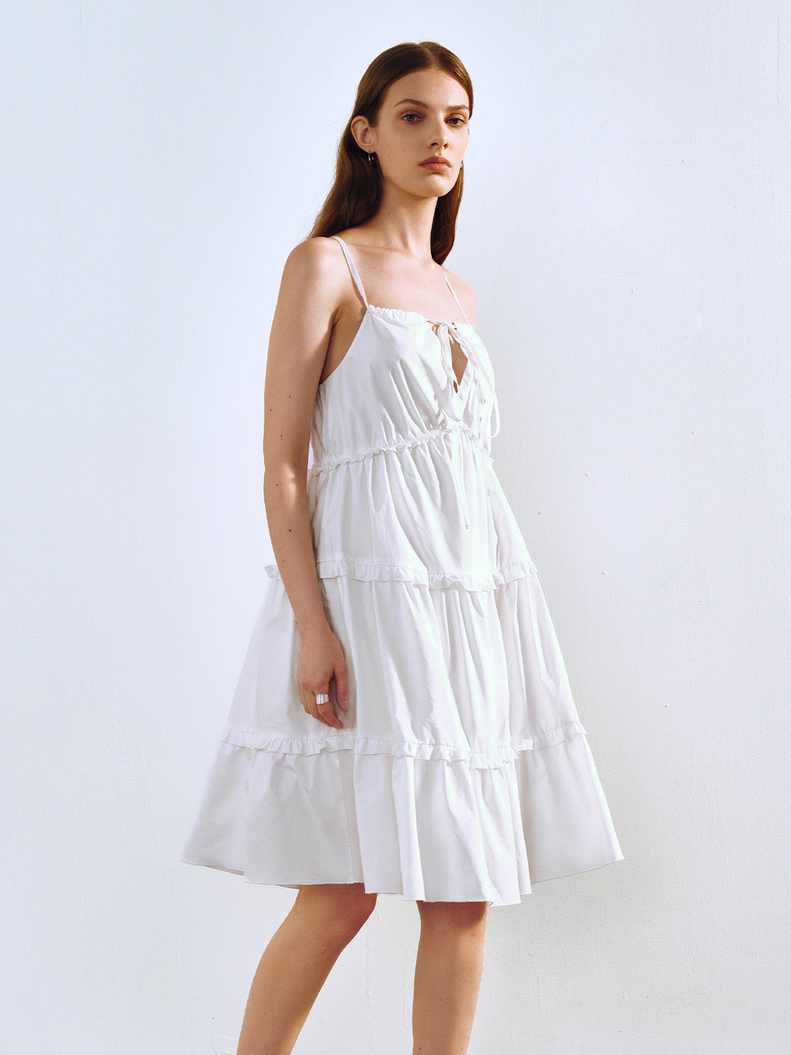 Urban Revivo A-Line Cami Dress-White