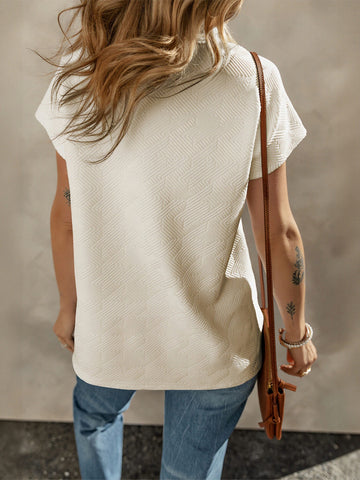 Pink Ruffled Hem T-Shirt