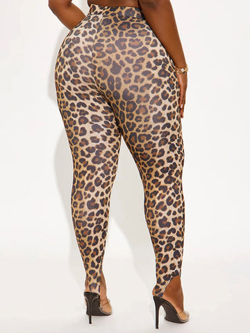 Animal Print High Waisted Sexy Leggings