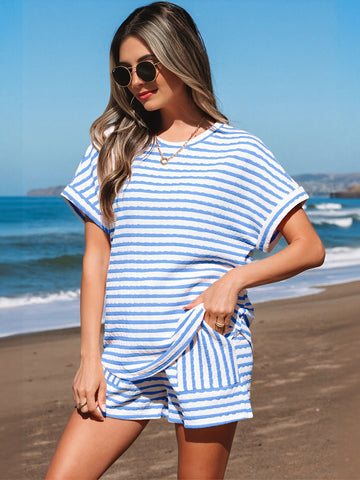 Relaxed Fit Pocket Detail Short Set